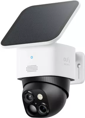 Kamerë sigurie IP EUFY SoloCam S340, 3K, Wi‑Fi, Solar, 360°, 8x zoom, e bardhë