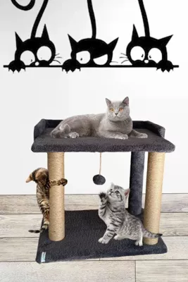 Shtrat për mace Liza, anthracite, Paws & Whiskers