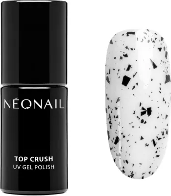 Llak për thonj NeoNail Top Crush Black Gloss Hybrid Top për femra, 7.2ml Black Gloss