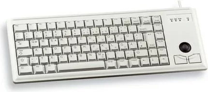 Tastierë Cherry G84-4400, AZERTY, me trackball, PS/2, 100%, gri