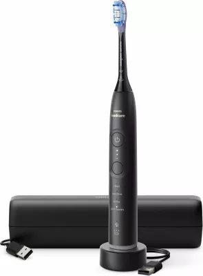 Furçë dhëmbësh elektrike Philips Sonicare 7100 HX7421/01, me sensor presioni, me aplikacion, me këllëf udhëtimi, 1 kokë furçe, e zezë
