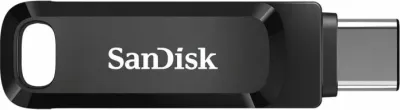USB flash drive SanDisk Ultra Dual Drive Go SDDDC3-256G-G46 256GB USB-C/USB-A USB 3.2 Gen 1, e zezë, 1 copë