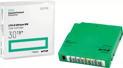 Kasetë të dhënash HPE LTO-8 Ultrium RW, 12TB/30TB, e gjelbër