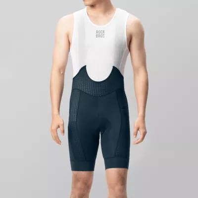 Pantallona bib për çiklizëm Rockbros YDDK009 me pade, madhësia M, blu e errët