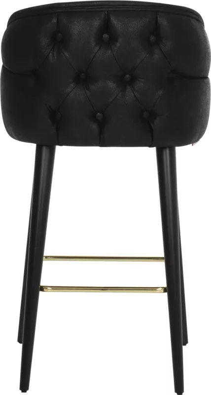 Karrige për bar profesionale MARCELLO FH9280.14, lëkurë nubuck, dru, e zezë, 50x58x100H cm