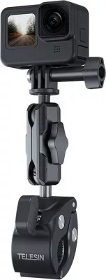 Mbajtës universal për timon Telesin GP-HBM-003 për kamera sportive, i zi
