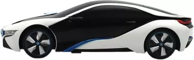 Makine me telekomandë RASTAR BMW i8 1:24, UV-sensitive, e bardhë/verdhe