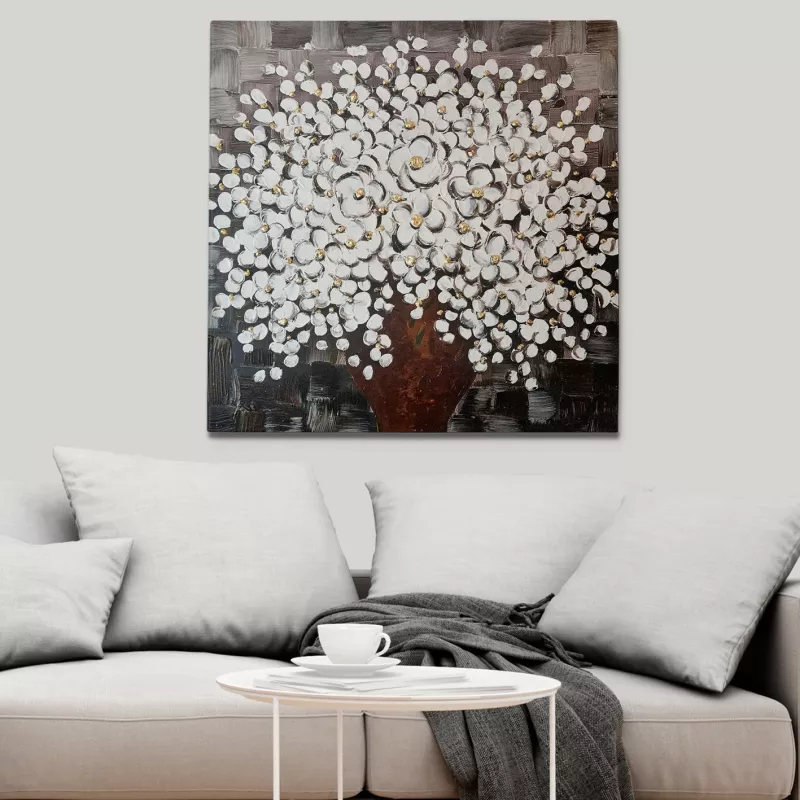 Pikturë dekorative me vaj, shumëngjyrëshe, OPG44512, 70x70cm