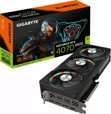 Kartelë grafike GIGABYTE VGA NVIDIA GeForce RTX 4070 SUPER GAMING OC, 12GB, GDDR6X