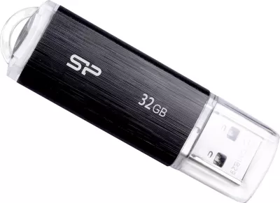 USB-stick Silicon Power U02 32GB, USB2.0, plastik, zi