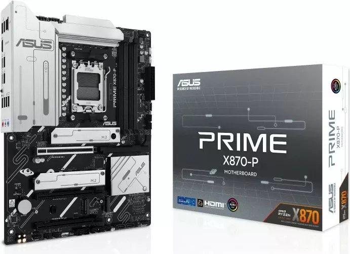 Pllakë amë ASUS PRIME X870-P, Socket AM5, DDR5-SDRAM, 192 GB