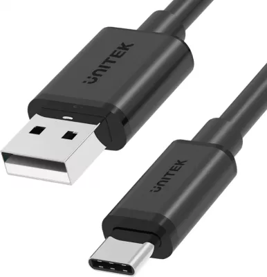 Kabllo  Unitek USB-A /C 2.0, 480 Mbps 1m, e zezë