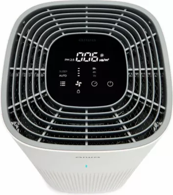 Pastrues ajri AIWA PA-200, filtër 3-në-1 HEPA H13 + karbon aktiv, me jonizues, CADR 350 m³/h, deri 42 m², 4 shpejtësi, timer, i bardhë