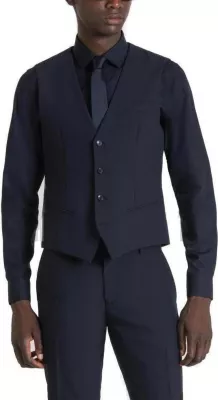 Jelek kostumi për meshkuj Antony Morato MMVS00009-FA600255, i kaltër [Madhësia: 44]