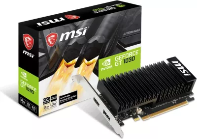 Kartelë grafike MSI GeForce GT 1030 2GHD4 LP OC, 2 GB, GDDR4, e zezë