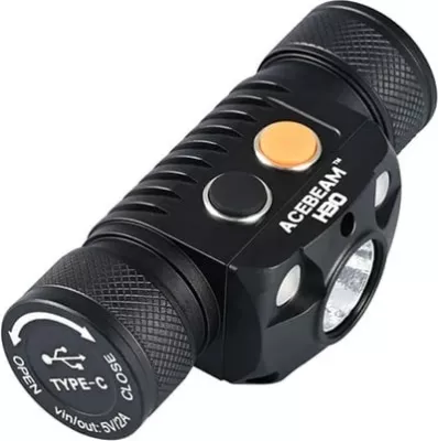 Dritë koke AceBeam H30 R+CRI 6500K, 5000 mAh, LED, IP68, Alumini