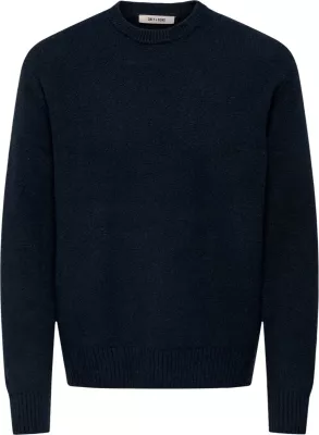 Xhemper Only & Sons Onsjames Rlx Crew Knit Noos 22033783 për meshkuj, i kaltër [Madhësia: M]