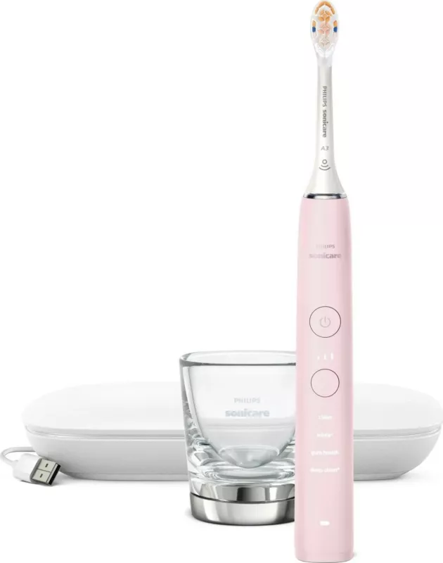 Furçë dhëmbësh sonike Philips Sonicare DiamondClean 9000 HX9911/21, rozë