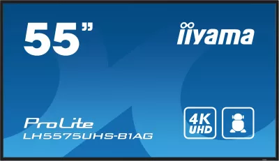 Panel digjital iiyama LH5575UHS-B1AG, 55", 4K UHD, Wi-Fi, 24/7