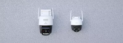 Kamerë IP IMOU Titan Pro 6MP Wi‑Fi 6 PoE Pan/Tilt, bardh/zi