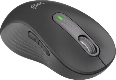 Maus Logitech Signature M650 L Wireless, majtak, optik, RF Wireless + Bluetooth, 4000 DPI, grafit