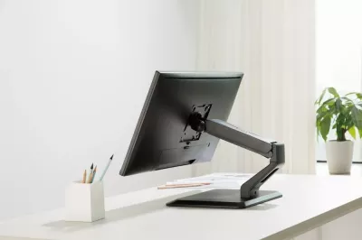 Mbajtëse tavoline për monitor Gembird MS-D1ST-01, 17-32", e zezë