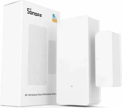 Sensor dere dhe dritareje SONOFF DW2 RF 433MHz, i bardhë