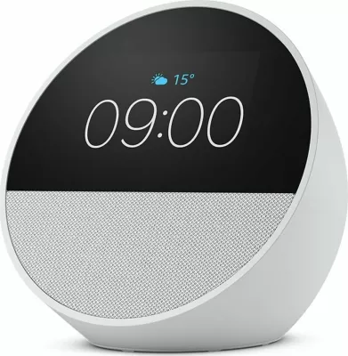 Altoparlant smart me ekran Amazon Echo Spot 2024 B0C2RSK776, i bardhë