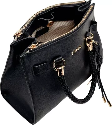 Çantë dore Liu Jo Boston Bag AF6069 E1019 për femra, e zezë