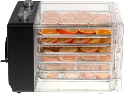 Tharëse kërpudhash, frutash dhe perimesh Adler AD 6660, 600 W, e zezë