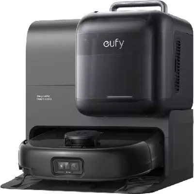 Robot fshesë me larje Anker eufy Omni E28 20000Pa me stacion vetëpastrues, i zi, set