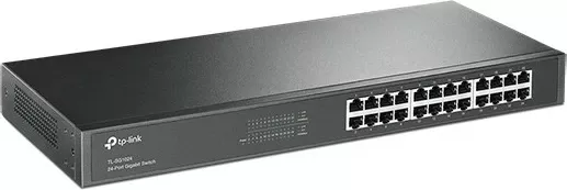 Switch TP-Link 24-Port Gigabit Rackmount, Unmanaged, Gigabit Ethernet, Full duplex, Rack mounting, 1U