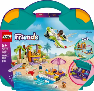 Set ndërtimi LEGO Friends 42672, valixhe kreative, 188 pjesë, shumëngjyrëshe