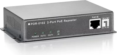 Repeater rrjeti LevelOne POR-0102, 2 porte, PoE, i zi