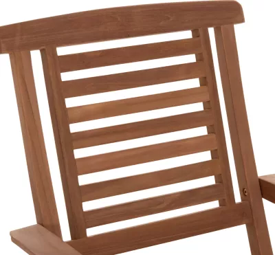 Karrige palosëse për ngrënie jashtë, dru tik, CRANDER FH6377, set prej 2 copë, 53x63x90cm
