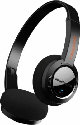 Kufje Creative Sound Blaster JAM V2 (51EF0950AA000), Bluetooth 5.0, on-ear, me mikrofon, ANC, 22 orë, të zeza