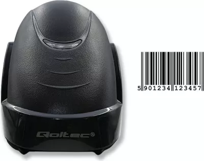 Skaner lazer Qoltec 50876, 1D, USB, i zi