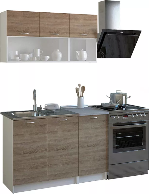 Njësi kuzhine melamine sonama-bardhë FH2438 46-29.2x120 cm