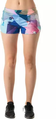 Shorce sportive për femra Colour Pleasure CP-020 XS-S blu-kuqe