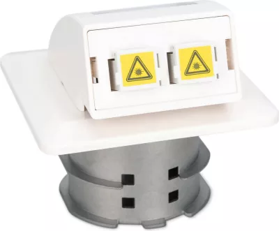 Dozë muri për fibër optike Digitus FTTH SC/LC, e bardhë