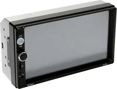 Monitor për veturë Podofo K0126, 7 inç, Mirror Link, Bluetooth, USB, FM, i zi