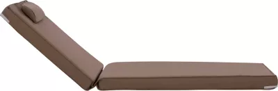 Jastëk për shezlong, Textilene, 600gr/m2, 2X1, Sifnos, ngjyrë moka, FH11237.04T, 194x70x11 cm