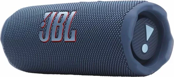 Altoparlant portativ Bluetooth JBL Flip 7, 16 orë, IP68, Blu, me rrip dore + karabiner
