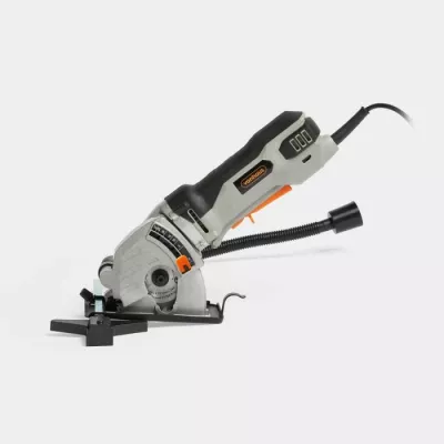 Mini sharrë rrethore VONHAUS 3500253 550W, set me 3 tehe + çantë, e zezë/gri
