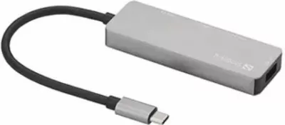 Hub USB-C SANDBERG 336-32, 1x USB 3.0 + 3x USB 2.0, argjendtë