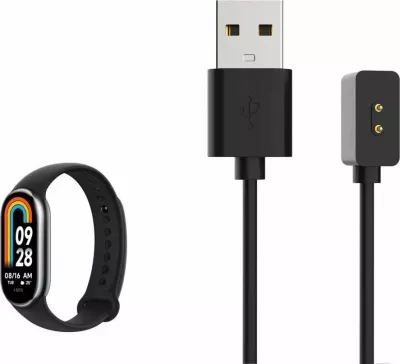 Kabllo karikimi USB-A Fixed FIXDW-1176 1 m 2.5 W për Xiaomi Mi Band/Smart Band 8/9/Pro/Active & Redmi Smart Band 2, e zezë