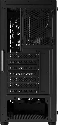 Kasë FSP CMT192, Midi Tower, PC, ATX, micro ATX, Mini-ITX, SPCC, Tempered glass, Multi, Black