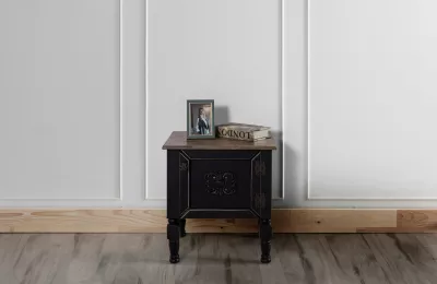 Komodinë nate Hanah Home, Ada, ngjyrë e zezë