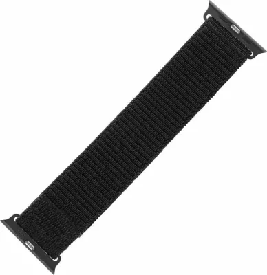 Rrip sportiv Fixed Nylon Sporty Strap për Apple Watch Ultra 49mm, 160-210 mm, FIXNST2-1029-BK, i zi