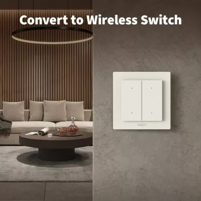 Switch dritash smart AQARA H2 EU WS-K07D, 2 butona, 1 kanal, Matter over Thread/Zigbee, i bardhë, paketim 1 copë